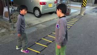 【こう•はるブラザーズ】ラダートレーニング３