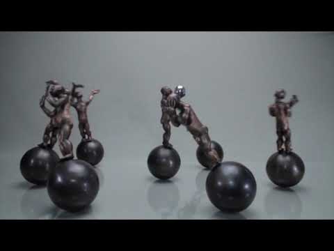Ifallils (Kinetic sculpture) by Evfrosina made of copper. Music by Vasily Filatov