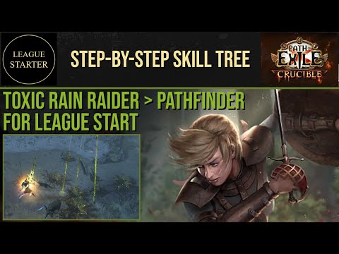 League Starter: Toxic Rain Raider, Step-By-Step Skill Tree (Path of Exile - 3.21 Sanctum League)