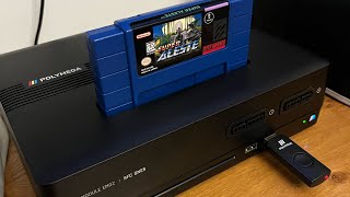 Super Aleste SNES gameplay on the Polymega. 