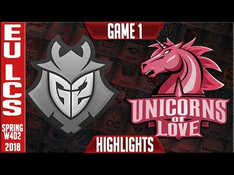 G2 vs UOL Highlights | EU LCS Week 4 Spring 2018 W4D2 | G2 Esports vs Unicorns of Love Highlights