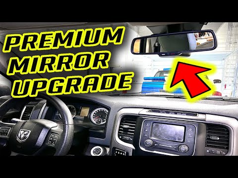 RAM Truck Uconnect Rearview Mirror Upgrade | Microphone Handsfree - Dimmable - Auto High Beam Wipers