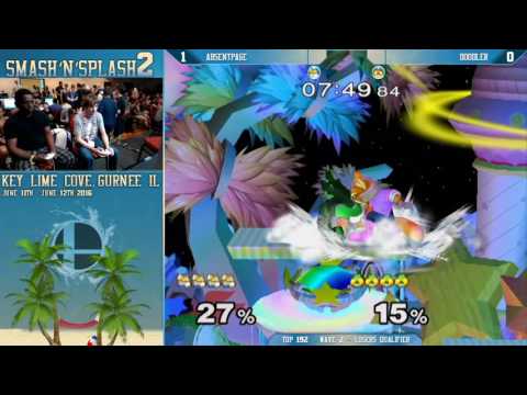 Smash'N'Splash 2 - AbsentPage (Fox) vs. Doodler (Sheik) - SSBM - Top 192, Losers Qualifier
