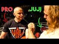 PRO ARM WRESTLERS DESTROY MY TECHNIQUE *brutal*
