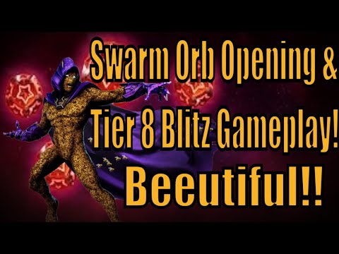 Swarm Red Star Orb Opening, Unlock & Tier 8 Blitz Gameplay! Marvel Strike Force.
