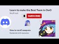 Self learn, make the Best Team in OwO || OwO tutorial || 2024 best team update || Discord bot