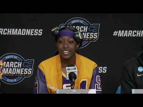 LSU Sweet 16 Postgame Press Conference - 2024 NCAA Tournament