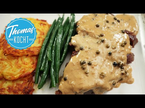 Pfeffersteak mit der perfekten Pfefferrahmsauce