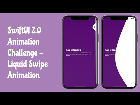 SwiftUI 2.0 Liquid Swipe Animation - Animation Challenge - SwiftUI Tutorials