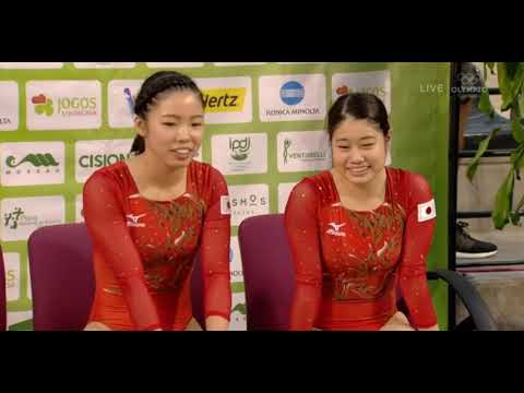 20181006トランポリンW杯ローレ シンクロ決勝 宇山芽紅＆半田萌里