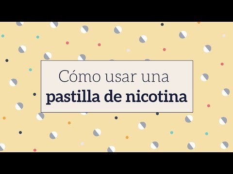 Cómo usar una pastilla de nicotina