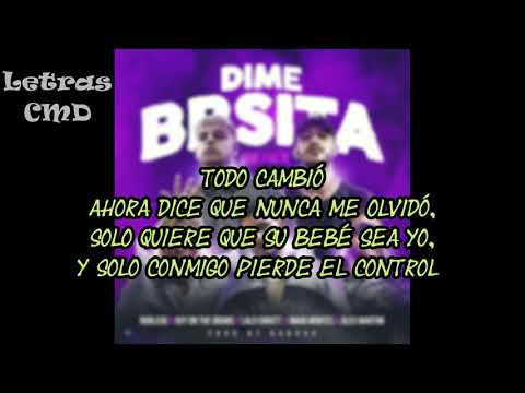 DIME BBSITA REMIX (LETRA) - Robledo x Lalo Ebratt x Ovy On The Drums x Omar Montes x Alex Martini