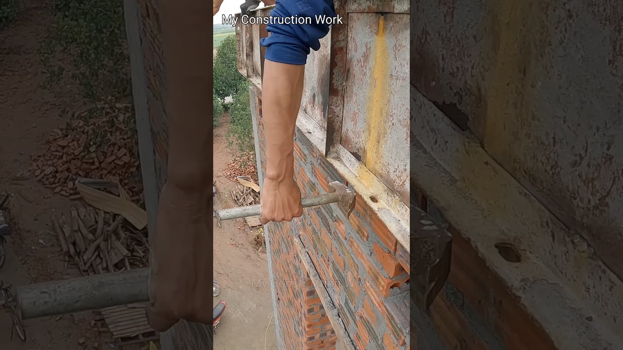Amazing Construction Hacks of Construction Workers  #constructionhacks #constructionworkers #shorts