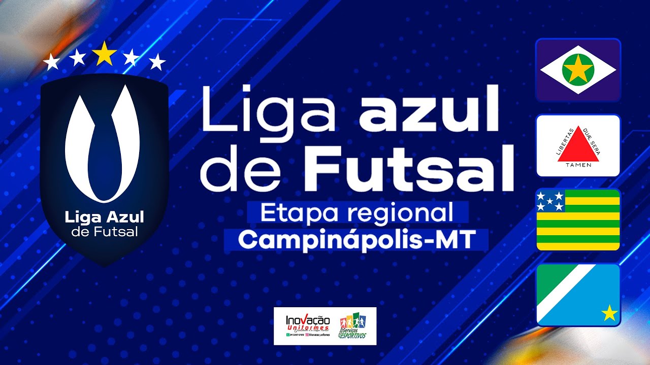 TRANSMISSÃO VESPERTINO - LIGA AZUL DE FUTSAL - (3ª DIA - 18/08/2024)