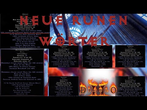 Neue Runenwörter enthüllt! - Verändern diese die Meta? - Diablo 2 Resurrected