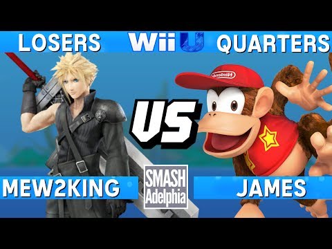 Smash 4 Wii U - Mew2King (Cloud) vs James (Diddy Kong) - SMASHADELPHIA 2017 Losers Quarters