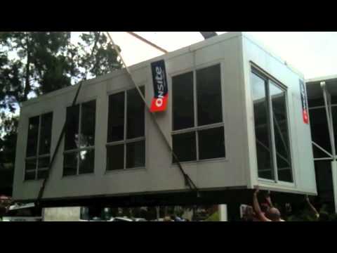 Kew Recreation Centre's portables during the 2011 redevelopments.