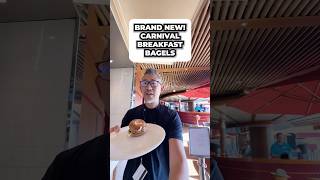 1st to Try Breakfast Bagels on Carnival Panorama Pizzeria del Capitano #fallintoshorts