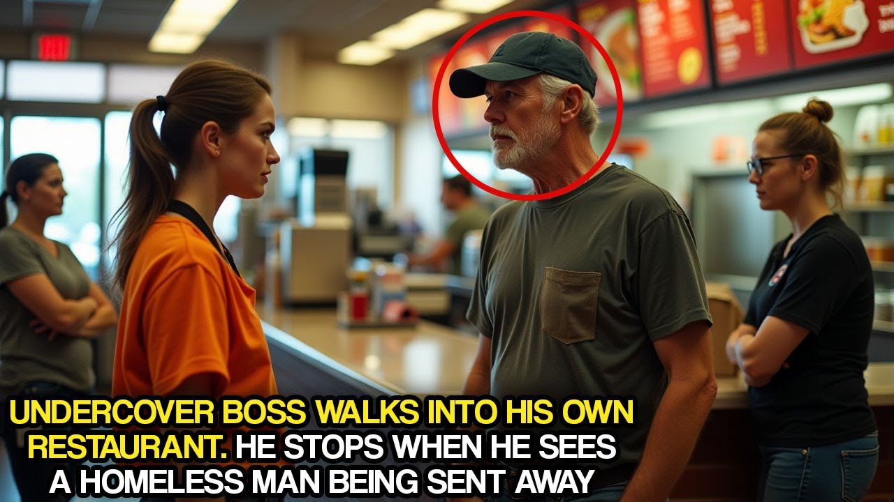 Undercover Boss Walks Into His Own Restaurant. He Stops When He Sees a Homeless Man Being Sent Away