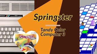 Springster for the Tandy Color Computer 3 Gameplay (No Commentary)