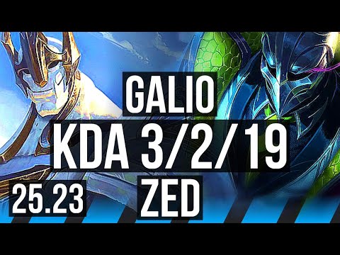 GALIO vs ZED (MID) | 3/2/19 | KR Grandmaster | 25.23