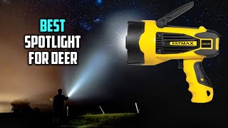 Best Spotlight for Deer in 2026 - Top 5 Review [10 Watt 1000 Lumens LED Rechargeable Spotlight]