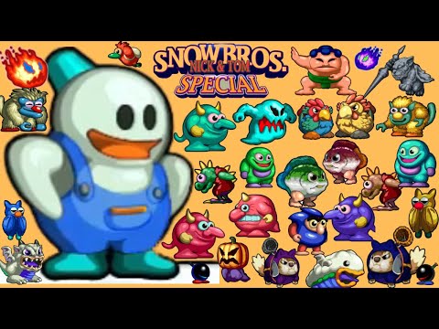 Snow Bros   Nick & Tom   Special   Full Game 100% Walkthrough Switch