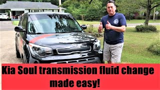 Kia Soul Automatic Transmission fluid drain and fill #Kiasoul