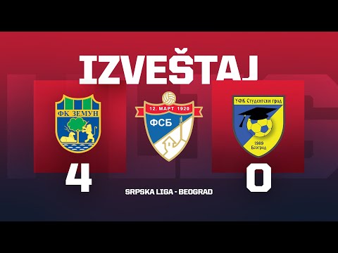 Izveštaj ZEMUN - STUDENTSKI GRAD Srpska Liga Beograd 24. Kolo