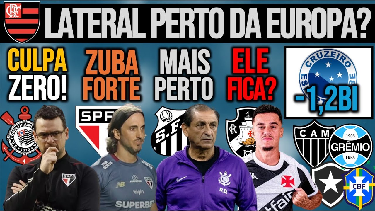 FILHO DO DORIVAL NÃO QUER? ZUBELDIA FORTE! COUTINHO FICA? VENDA NO FLA! PEIXE, ZÊRO, GALO, CBF E+
