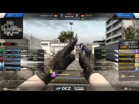 myRisk eV vs. QPool - 99Damage Liga S5 Div 3.4 -Map 1: de_cache