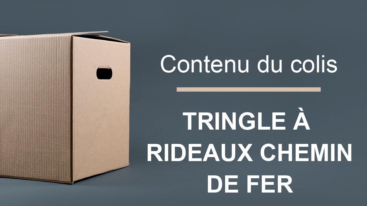 Contenu du colis d'une Tringle à Rideaux Chemin de fer