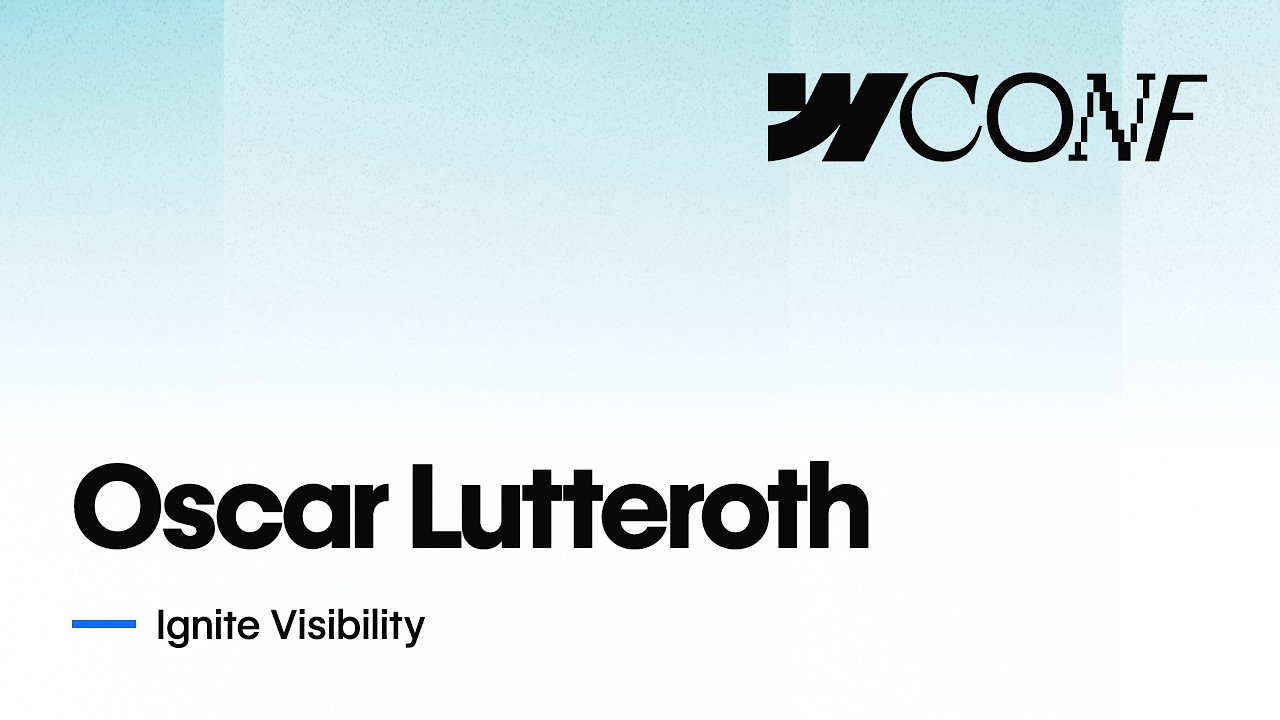 Webflow Conf 2026 Interview: Oscar Lutteroth - Ignite Visibility