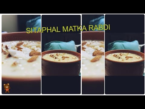 SITAPHAL MATKA RABDI| HOMEMADE CUSTARD APPLE DESSERT| EASY TO MAKE