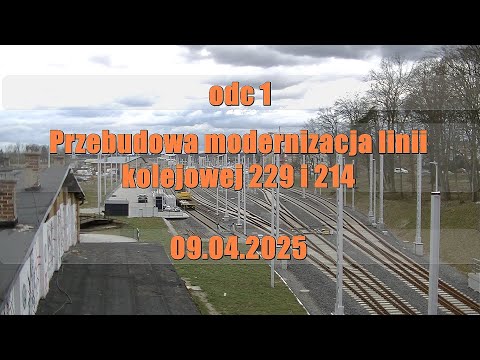 [ cz 1 ] Modernizacja linii kolejowej 229 i 214 Dzierżążno - Kartuzy - Somonino 09.04.2025