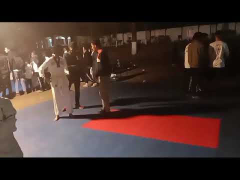 All Punjab Taekwondo Zeeshan Before Fight Getting ready Coach Absar