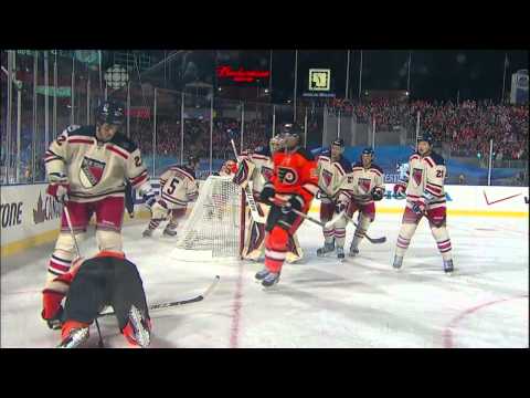 2012 Winter Classic - Rangers @ Flyers - Final 5 Minutes of Play - CBC Broadcast [HD]