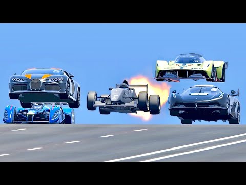 Fastest Hypercars vs Formula Jet Engine - 20 KM Drag Race