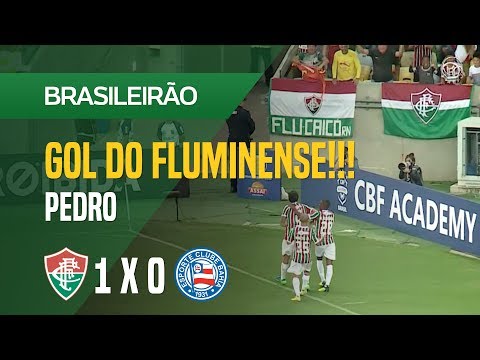 GOL (PEDRO) - FLUMINENSE 1 X 0 BAHIA - 05/08 - BRASILEIRÃO 2018