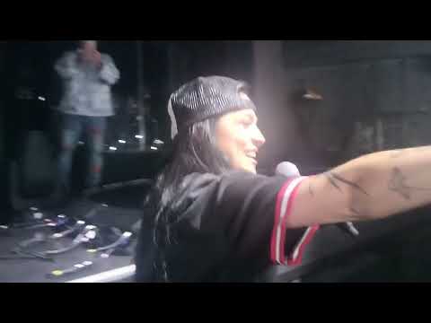 Carmen DeLeon at August Hall singing Kiss Me Nicely 11/10/22