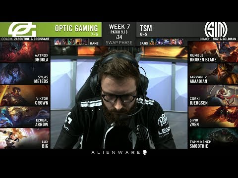 OPT vs TSM - 2019 LCS Summer Week 7 Day 2 - Optic Gaming vs Team SoloMid