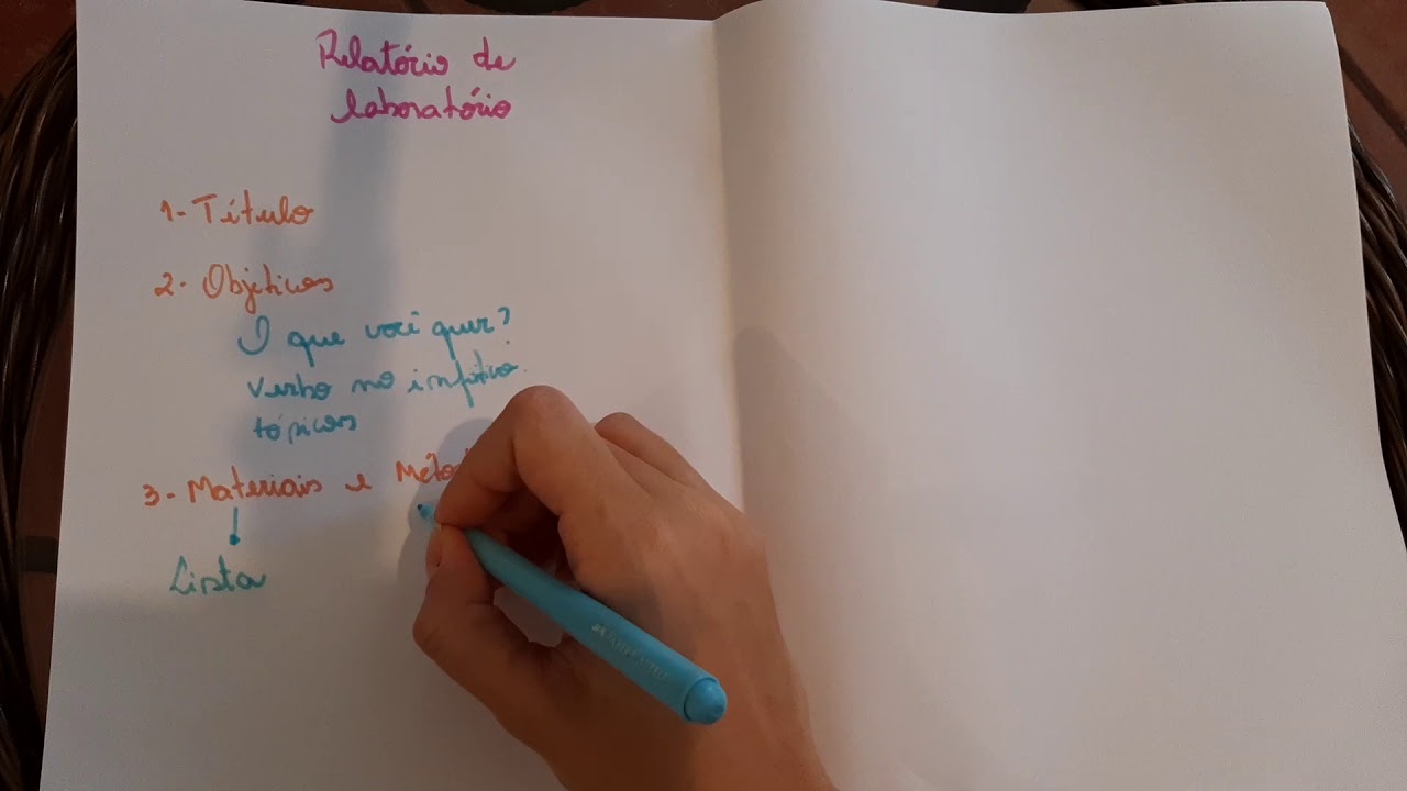 Como fazer um relatório de laboratório