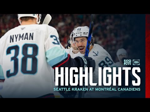 Seattle Kraken at Montreal Canadiens| 10/14 Game Highlights