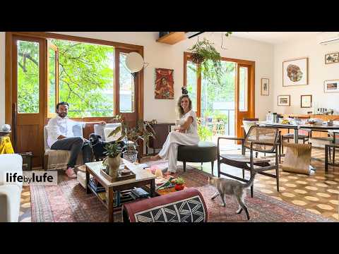 A well-thought-out renovation preserves the original charm of an old house surrounded by a garden.