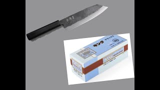 Thinning, repairing, & sharpening a Hatsukokoro Kurogane Bunka W/ King deluxe L400- Issues OOTB