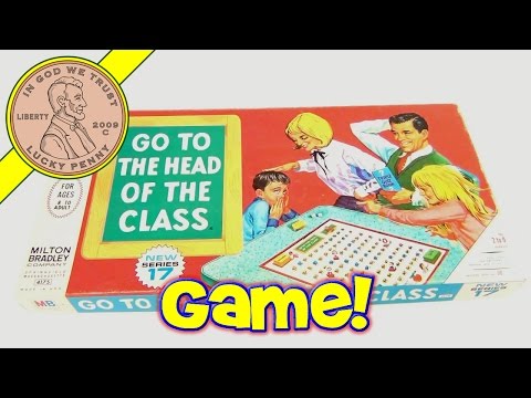 How TO Play The Game Go To The Head Of The Class Board Game - Series 17, 1967 Milton Bradley