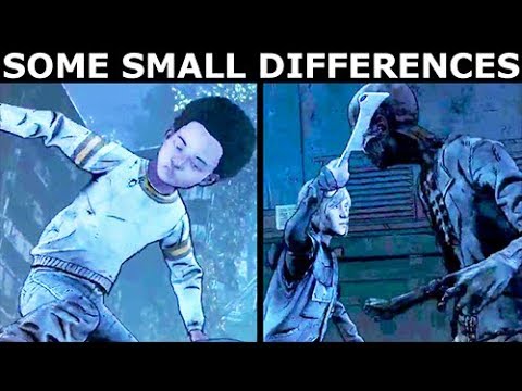 AJ Saves Clem, Violet Saves Clem - Difference Check - The Walking Dead Final Season 4 Episode 1