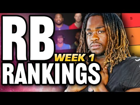 Week 1 Fantasy Football RB Rankings (Top 37 Running Backs)