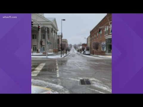 Icy weather plagues parts of Central Kentucky amid storm