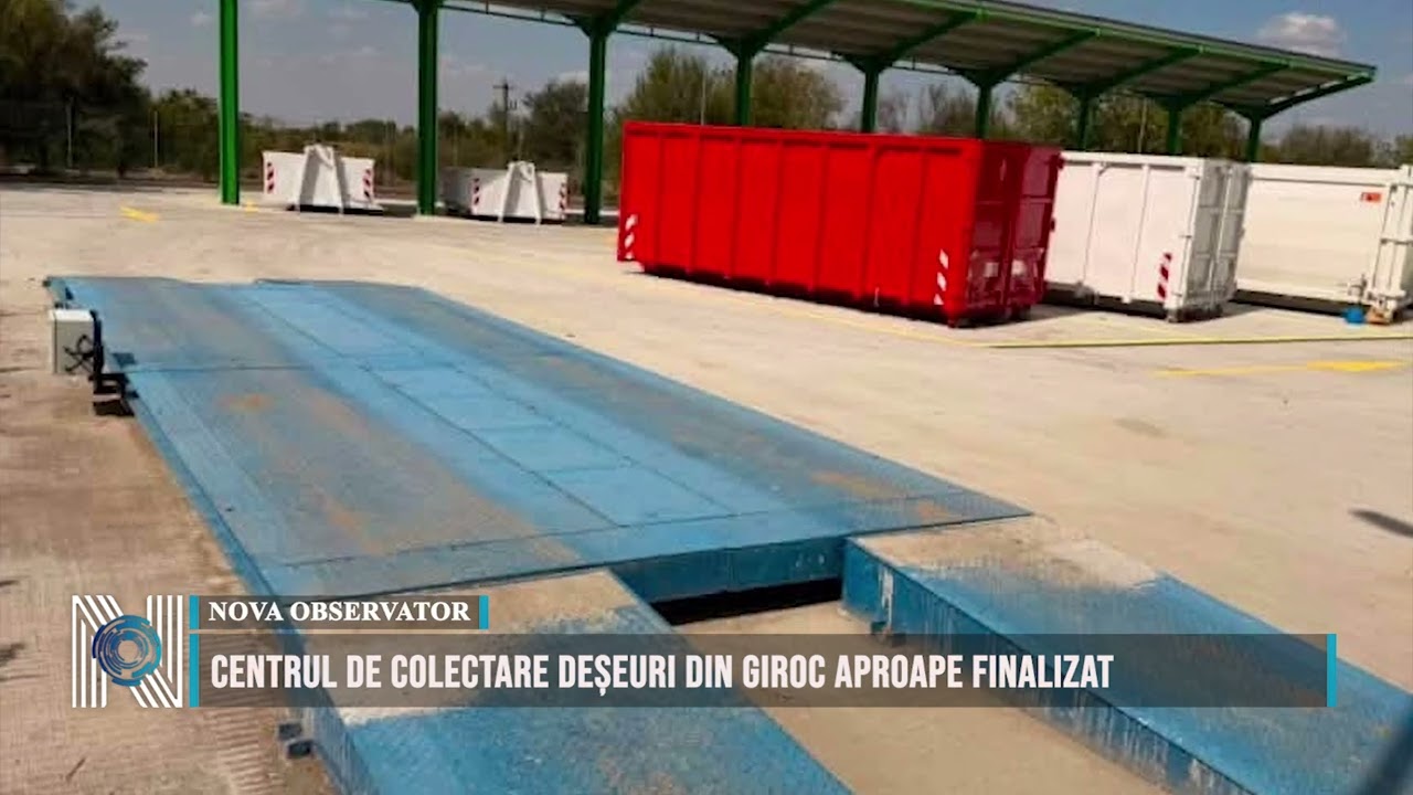 Centrul de colectare deșeuri din Giroc aproape finalizat
